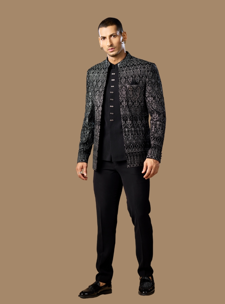 BLACK JODHPURI SUIT